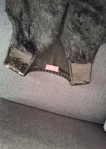 Kız Çocuk Gri Kürklü Bolero - Görsel 3