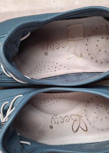 Mavi Kadın Spor Ayakkabı Tokalı - Görsel 3