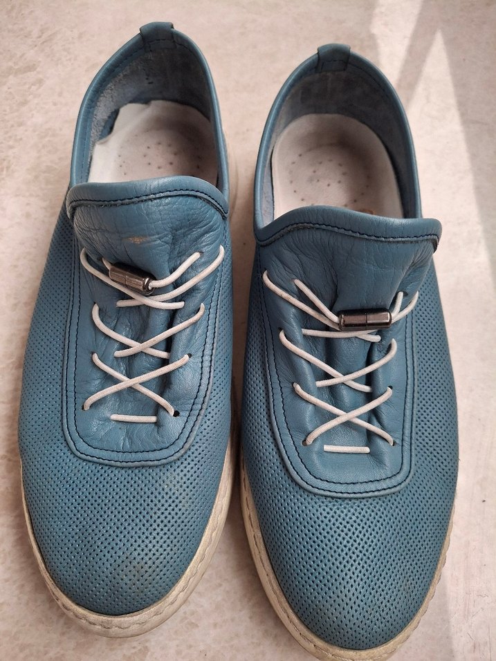 Mavi Kadın Spor Ayakkabı Tokalı - Görsel 2