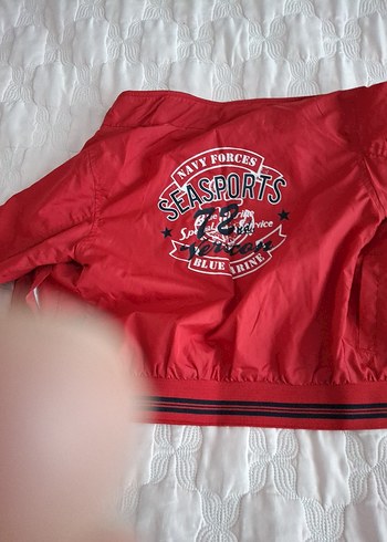 Kırmızı Fermuarlı Kadın Bomber Ceket - Görsel 6