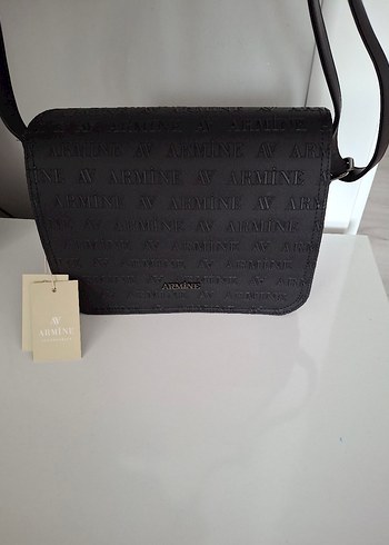 Armine Siyah Deri Tokalı Kadın Çanta - Görsel 2