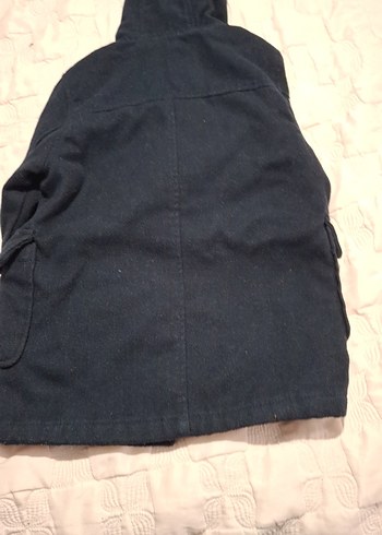 Erkek Çocuk Lacivert Kapüşonlu Kaban - Görsel 3