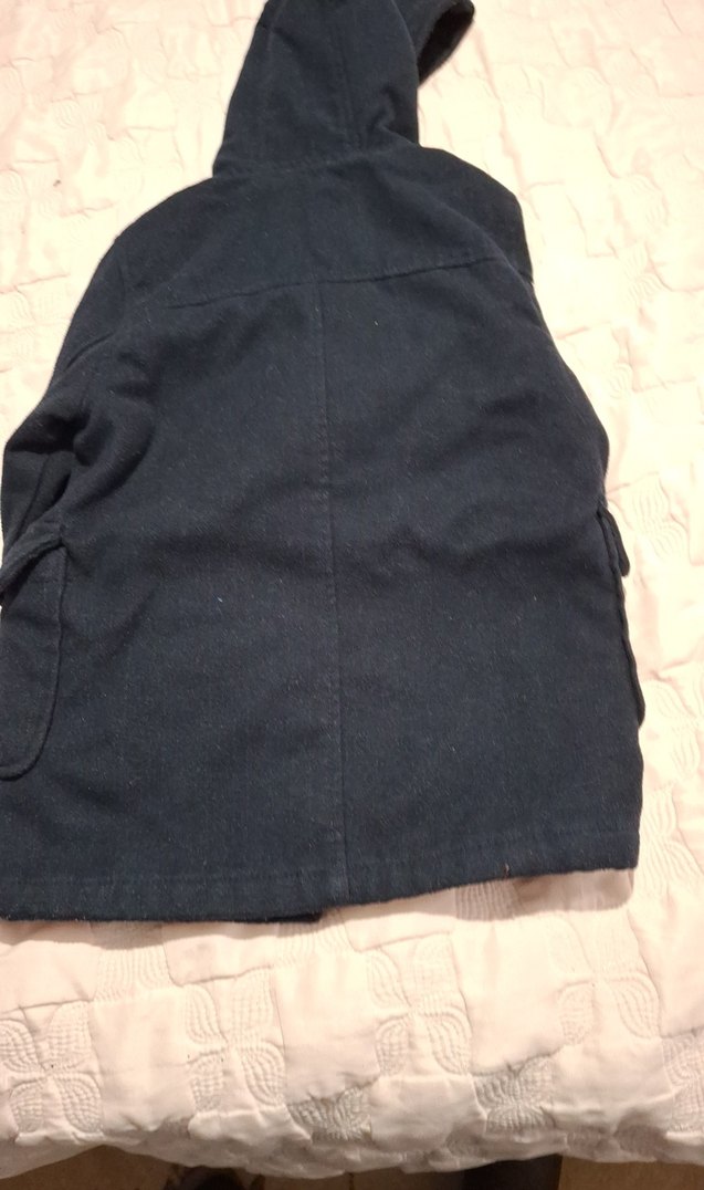 Erkek Çocuk Lacivert Kapüşonlu Kaban - Görsel 3