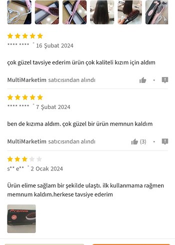 Pastel Pembe Saç Düzleştirici Fırça - Görsel 4