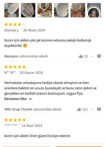 Beyaz LED Işıklı Masaüstü Makyaj Aynası - Görsel 8