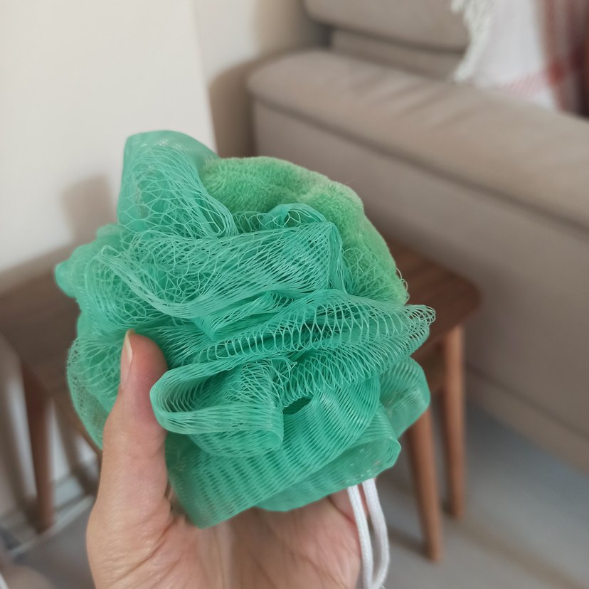 Yıldızlı Yeşil Banyo Süngeri - Görsel 2