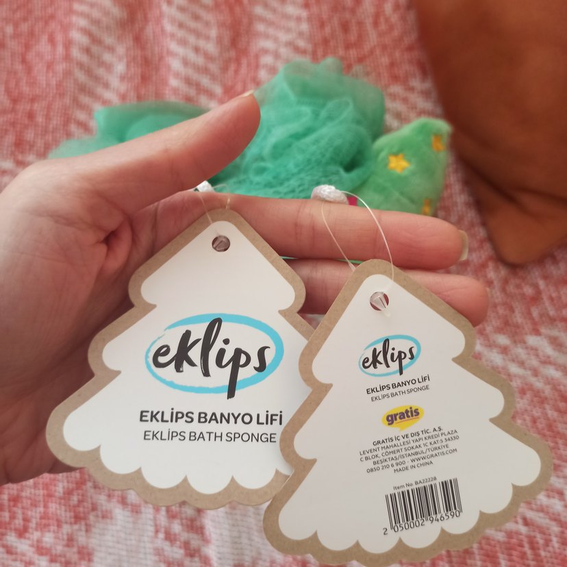 Yıldızlı Yeşil Banyo Süngeri - Görsel 3