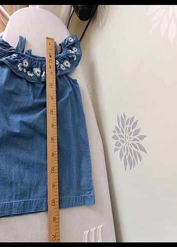 6 Yaş Beden nakışlı djin kot elbise mothercare