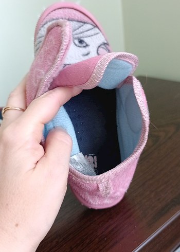 Kız Çocuk Pembe Peluş Ev Terliği - Görsel 7