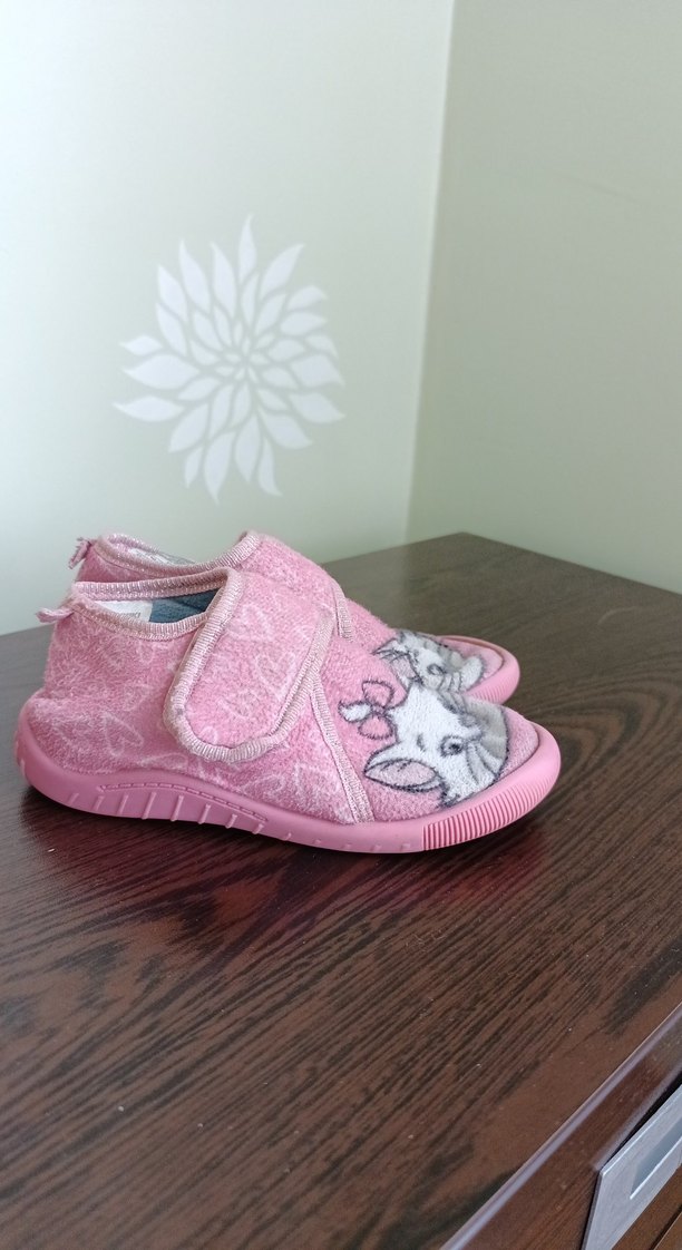 Kız Çocuk Pembe Peluş Ev Terliği - Görsel 2