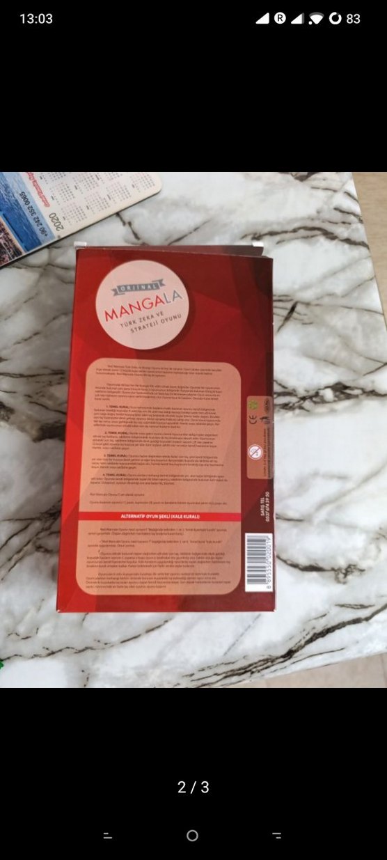 Mangala Strateji Oyunu Kırmızı - Görsel 2