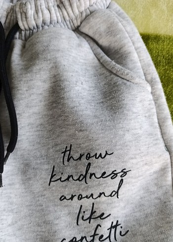 Gri Baskılı kız Çocuk Eşofman Altı - Görsel 6