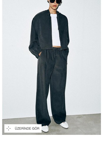 Zara Minimal Siyah Oversize Takim