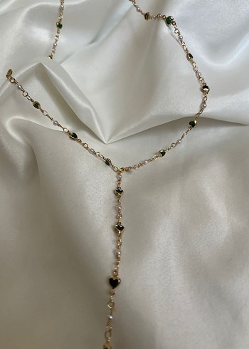 swarovski Gri Yılan Desenli Zincir Detaylı Kadın Kolye