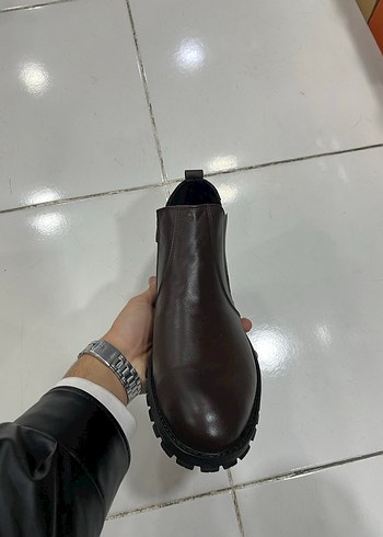 Diğer Kahverengi Deri & kauçuk Erkek Bot