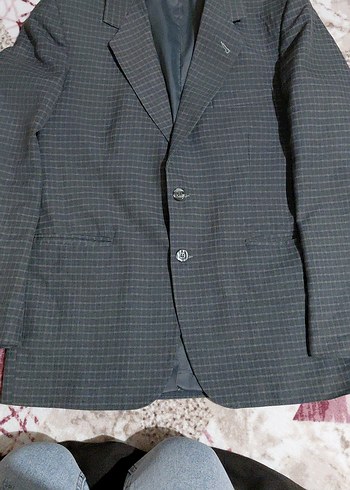 Gri Erkek Düğmeli Ceket