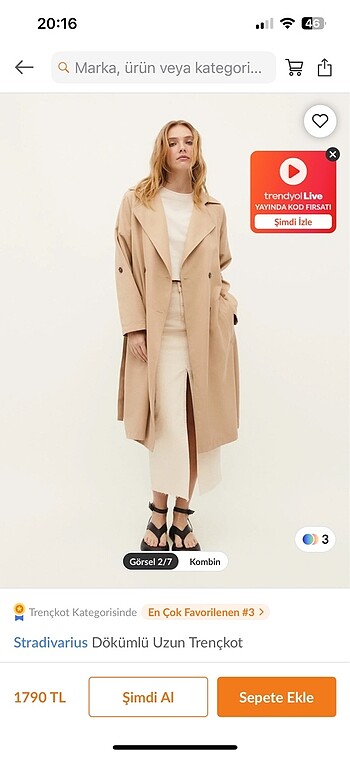 Stradivarius stradivarius trençkot