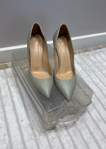Mint Yeşili Stiletto Topuklu Kadın Ayakkabı