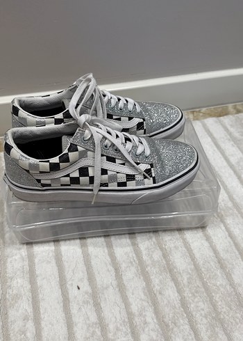 Vans Vans Kadın Gri Simli Platform Spor Ayakkabı