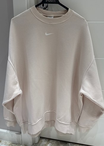 Bej Kadın Oversize Sweatshirt