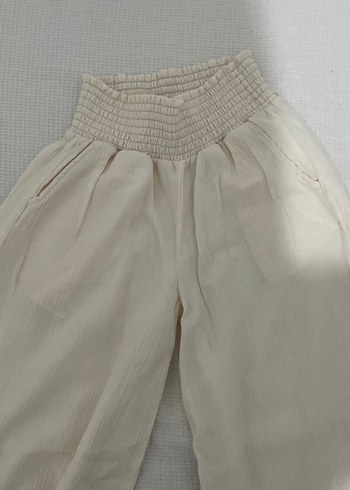 H&M Kadın Bej keten Pantolon