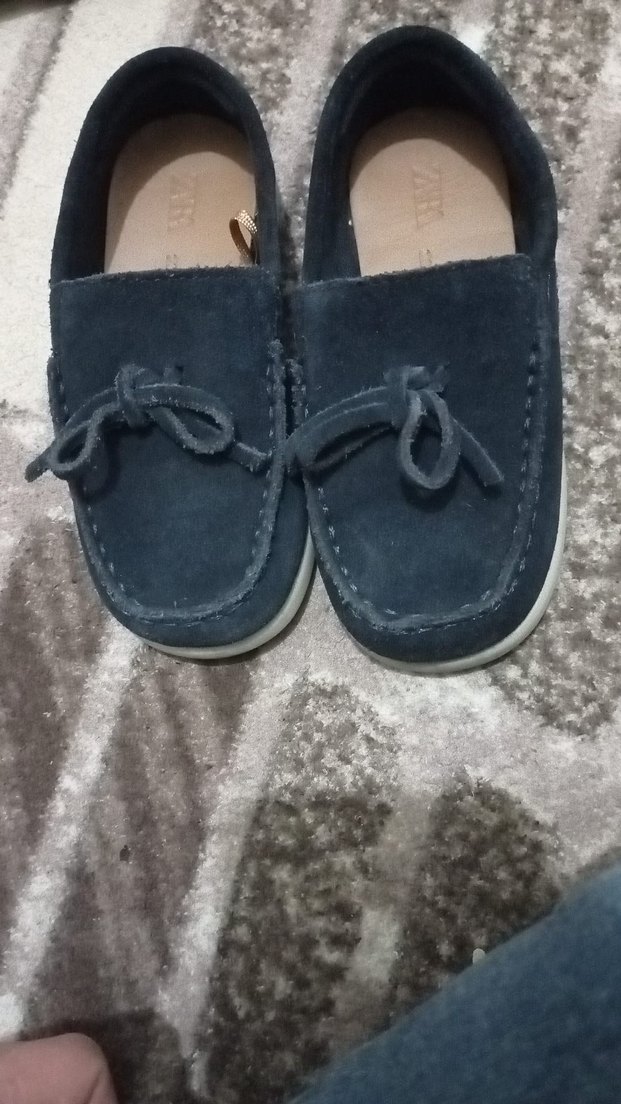 Erkek Çocuk Mavi Süet ayakkabı - Görsel 4