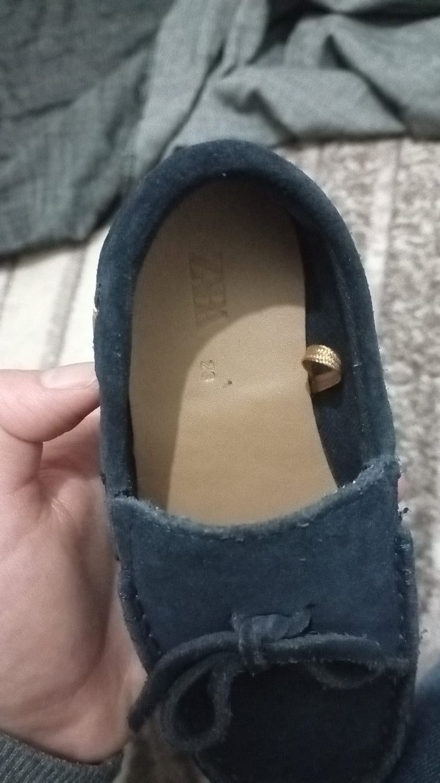 Erkek Çocuk Mavi Süet ayakkabı - Görsel 3