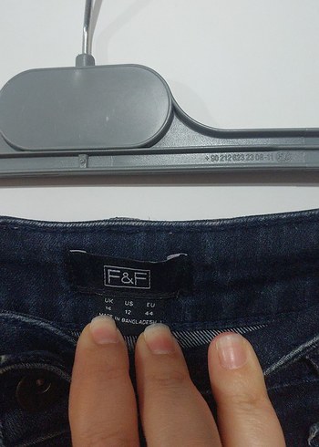 44 Beden Lacivert Midi Denim Kadın Pantolon