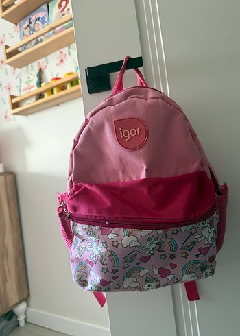 Pastel Pembe Igor Çocuk Okul Çantası