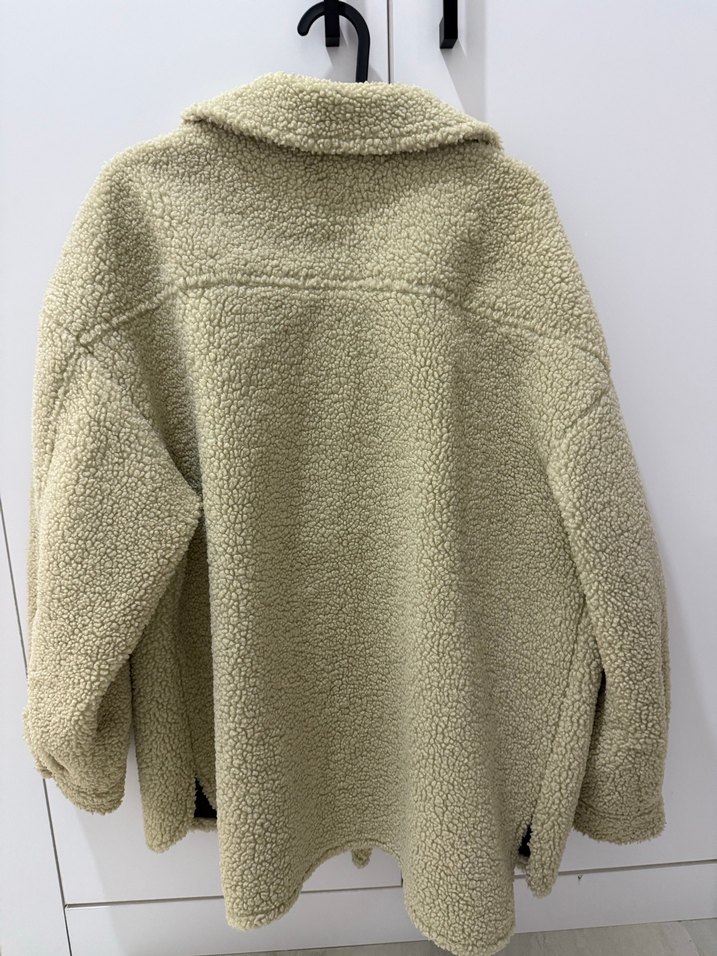 Gri Metal Tokalı Kadın Midi Ceket - Görsel 2