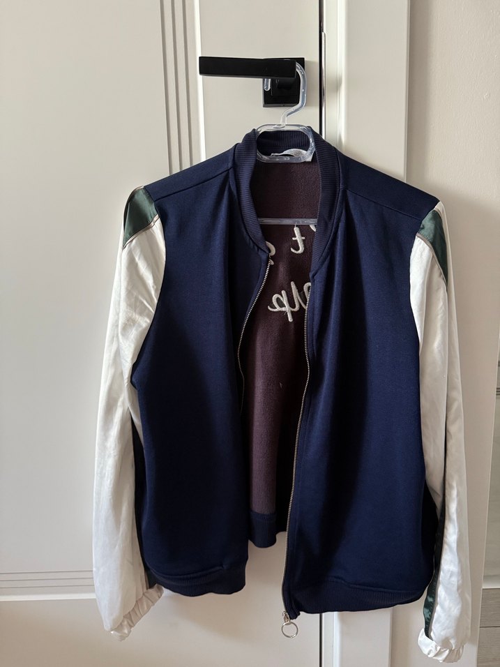 Kadın Lacivert Fermuarlı Spor Ceket - Görsel 3