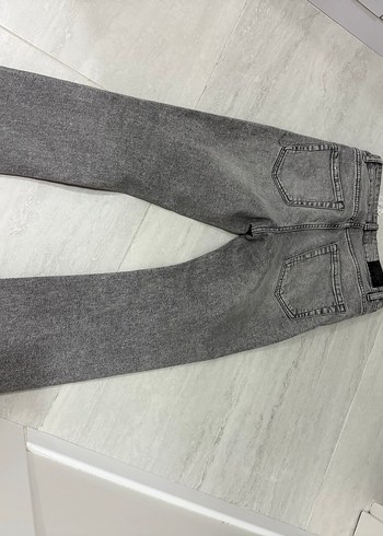 Gri Kadın Midi Kot Pantolon - Görsel 2