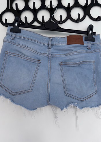28 Beden mavi Renk Kadın Mavi Mini Denim Şort