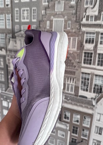 37 Beden mor Renk Mor Kadın Spor Ayakkabı Velcro Detaylı