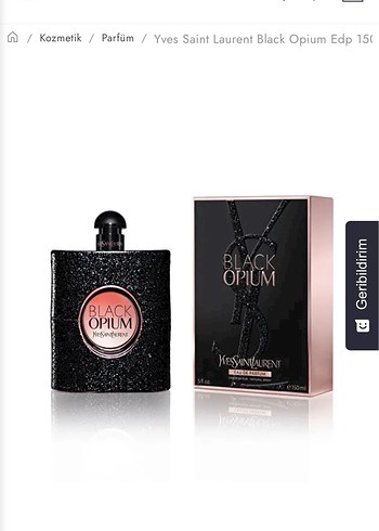 Yves Saint Laurent Black Opium Kadın Parfümü 150 ml