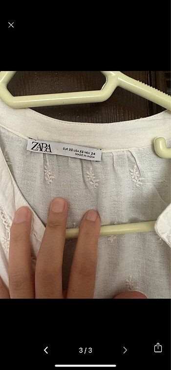 xs Beden Zara tunik gömlek