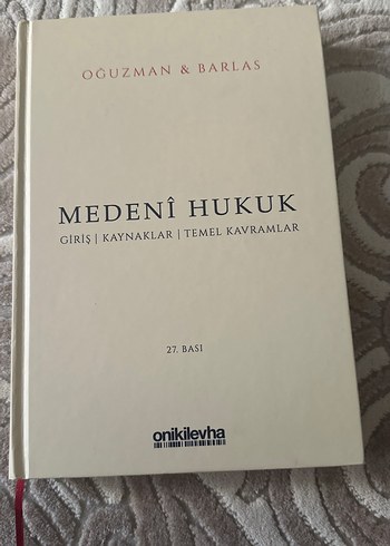 Medeni Hukuk Temel Kavramlar Kitabı