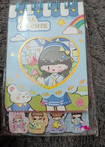 Pastel Renkli Çoklu Bölmeli Mini Defter