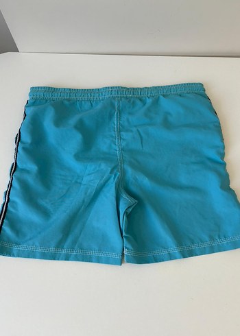 Erkek Mavi Kemerli Mini Şort - Görsel 2