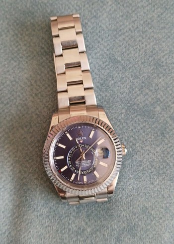  Beden Rolex Gri Klasik Erkek Kol Saati