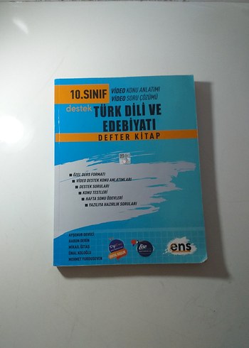 10. Sınıf Türk Dili ve Edebiyatı Defter Kitap