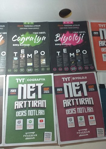  TYT Coğrafya ve Biyoloji Soru Bankası ve Ders Notları Seti