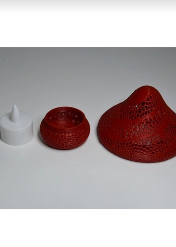 Kırmızı Mantar Şekilli Masa Lambası - Görsel 4