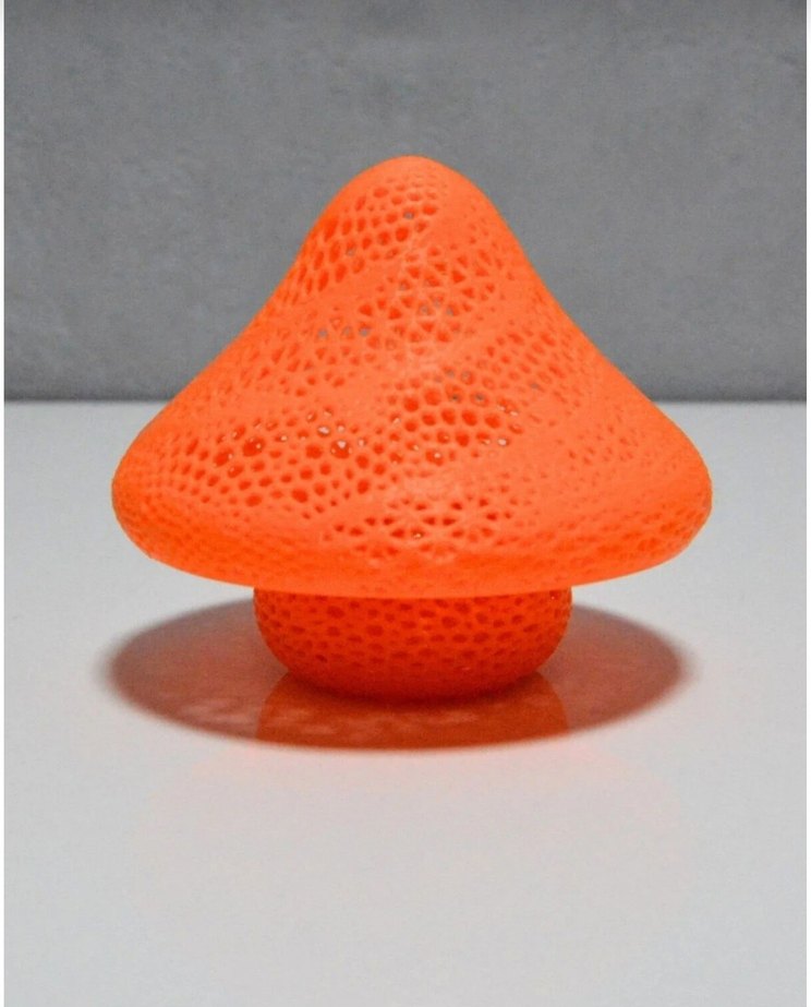 Turuncu Mantar Şekilli Masa Lambası - Görsel 2