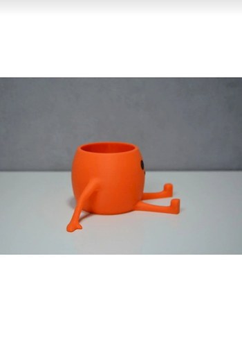 Turuncu Sevimli Aksiyon Figürü Saksı - Görsel 3