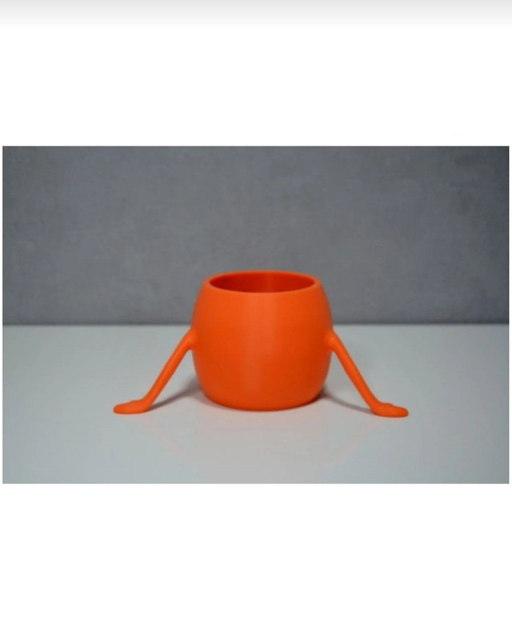 Turuncu Sevimli Aksiyon Figürü Saksı - Görsel 4