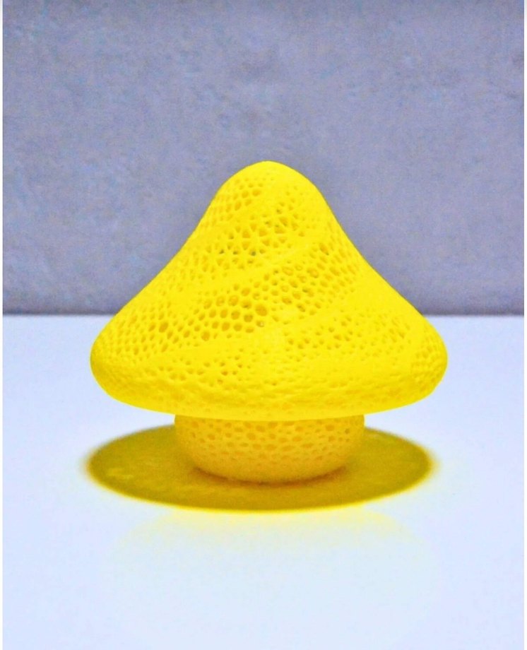 Sarı Mantar Tasarımlı Renkli Masa Lambası - Görsel 4