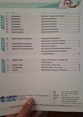 11. Sınıf Matematik Soru Bankası - Görsel 2