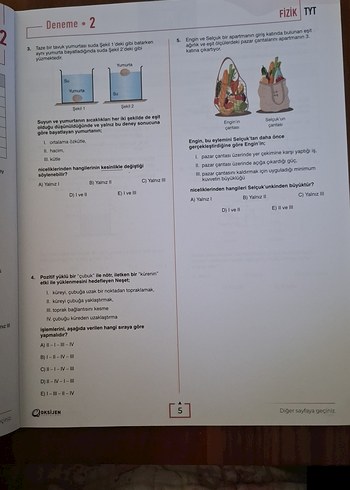 TYT Fizik 40 Denemesi - Oksijen Yayınları - Görsel 2