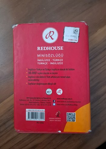 Redhouse Mini Sözlüğü İngilizce-Türkçe - Görsel 2